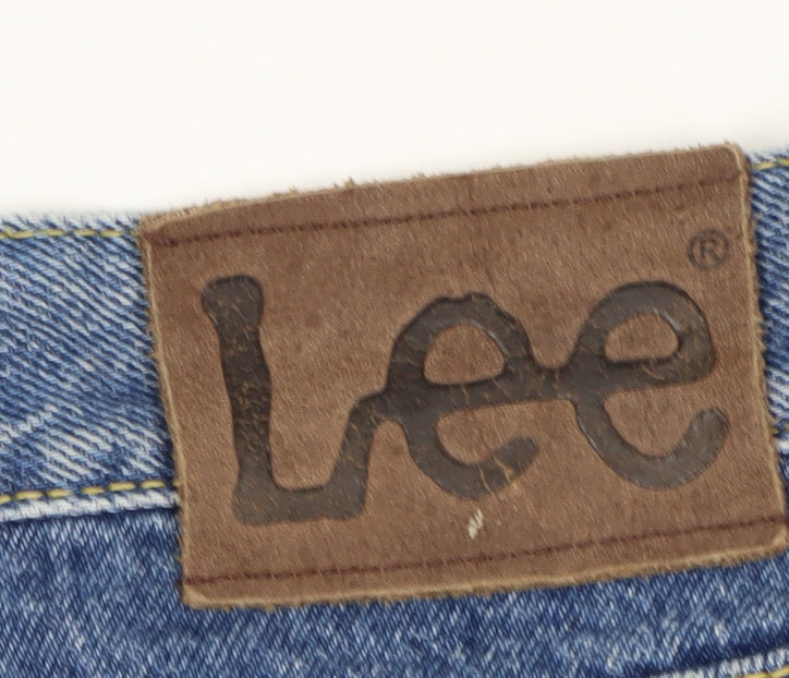 Lee Men's Blue Denim Straight Jeans 44x34 Big & Tall Retro Cotton