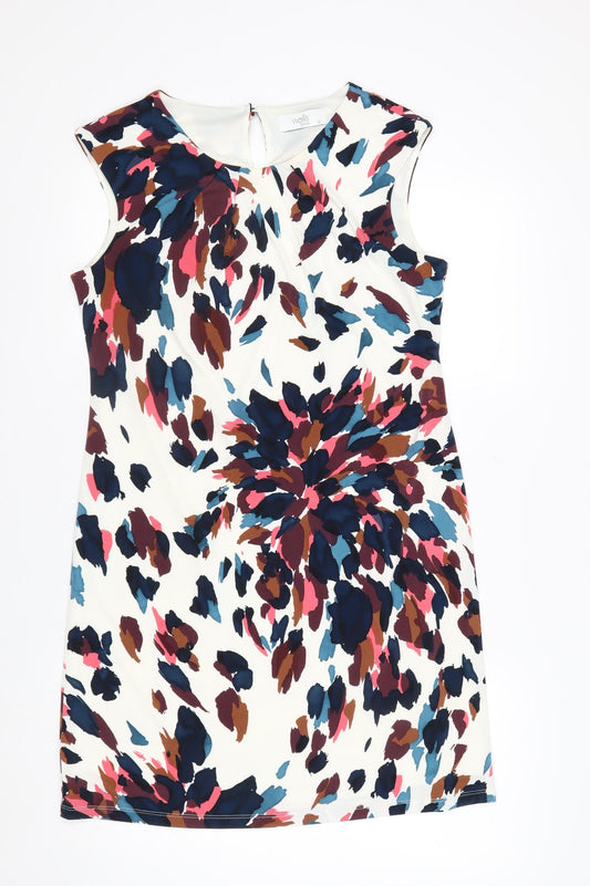 Wallis Petite Multicoloured Sheath Dress Women's Size 12