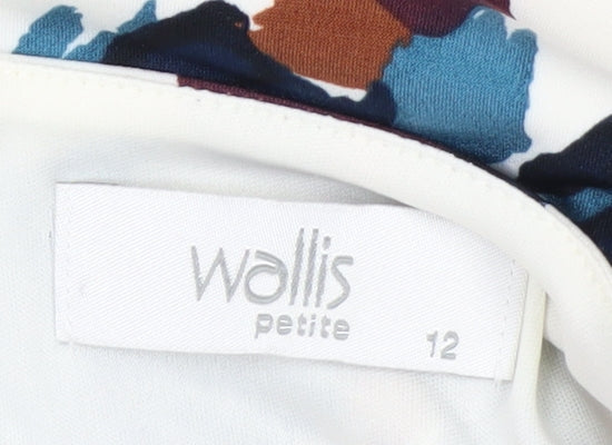 Wallis Petite Multicoloured Sheath Dress Women's Size 12