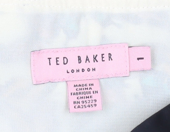 Ted Baker Women’s Multicoloured Butterfly Sheath Dress UK 8