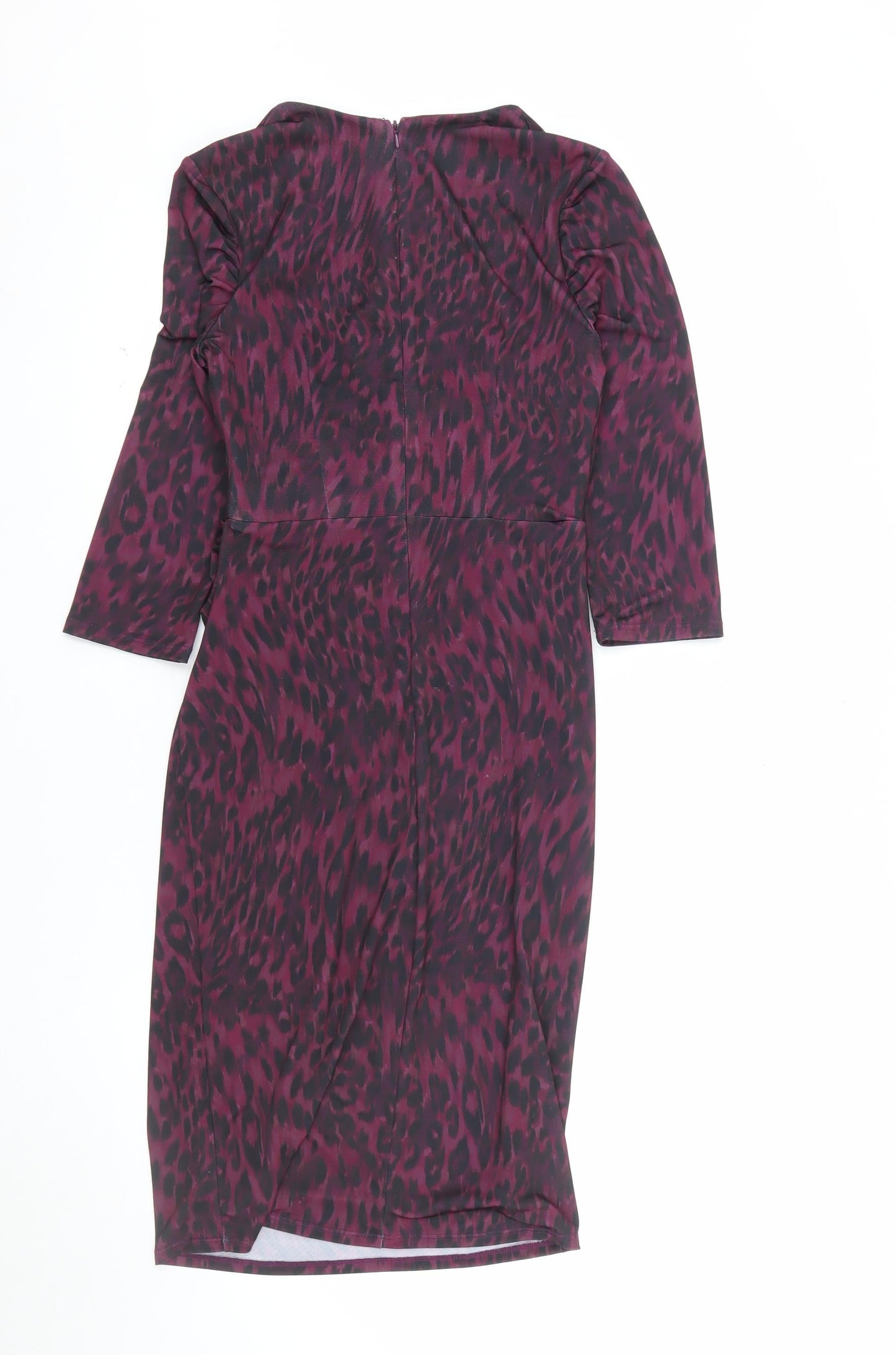 Phase Eight Women’s Purple Animal Print Bodycon Dress UK 8