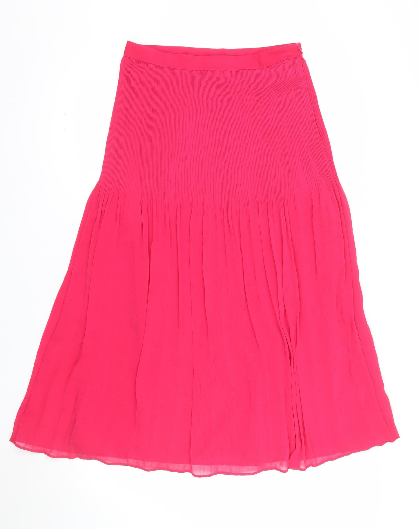 Marks and Spencer Women’s Pink Pleated Knee Length Skirt Size 10