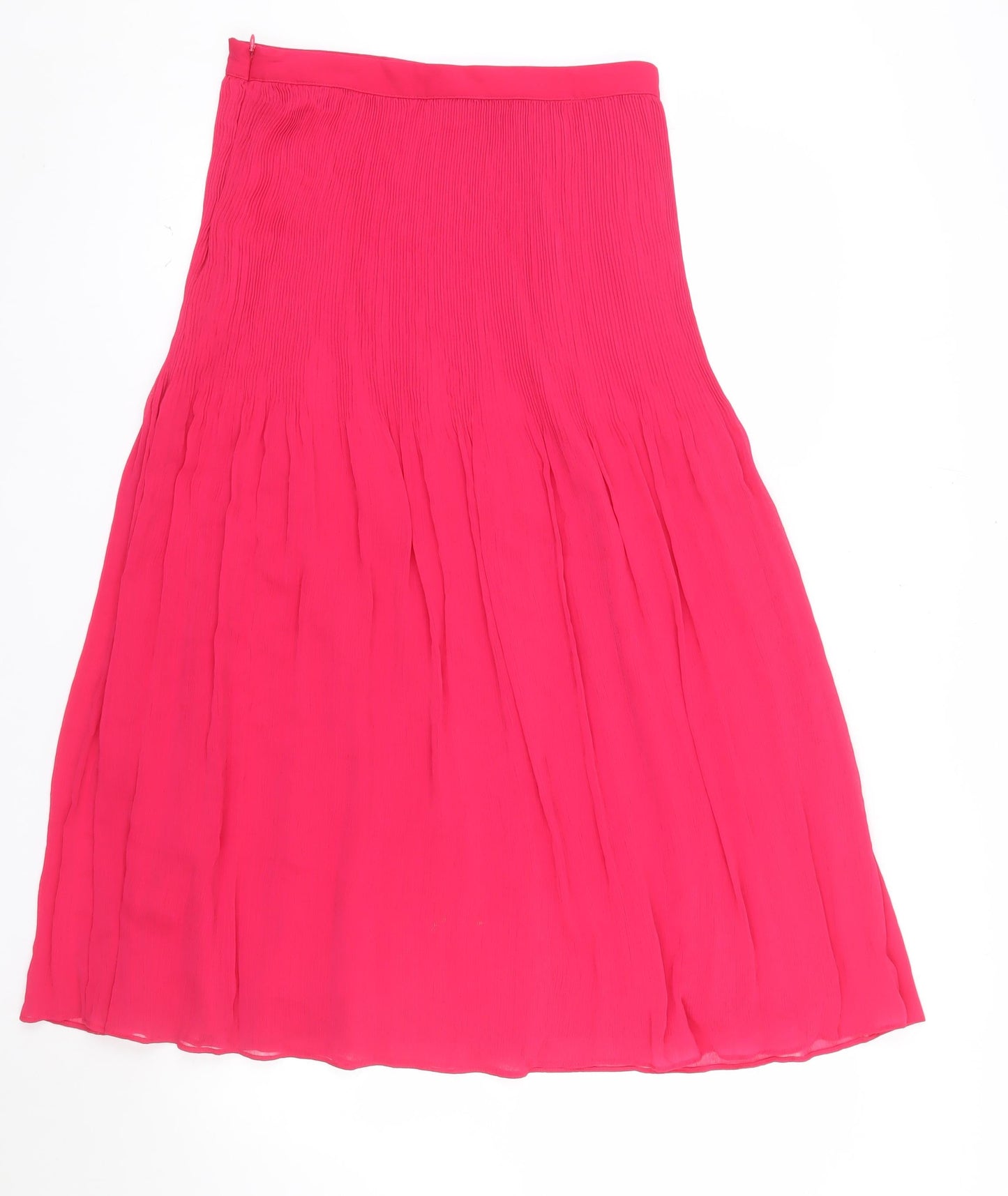 Marks and Spencer Women’s Pink Pleated Knee Length Skirt Size 10