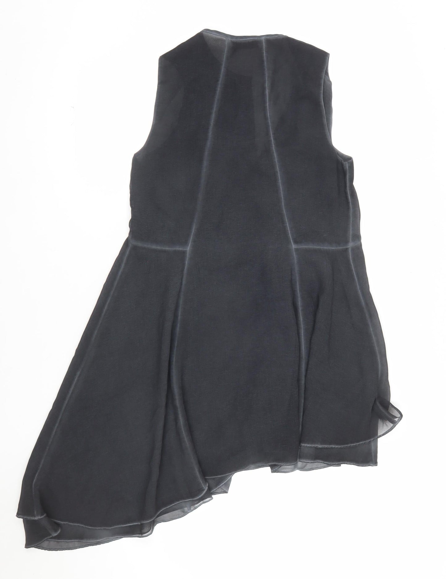 Mint Velvet Women's Black Size 10 Sleeveless A-Line Zip Dress