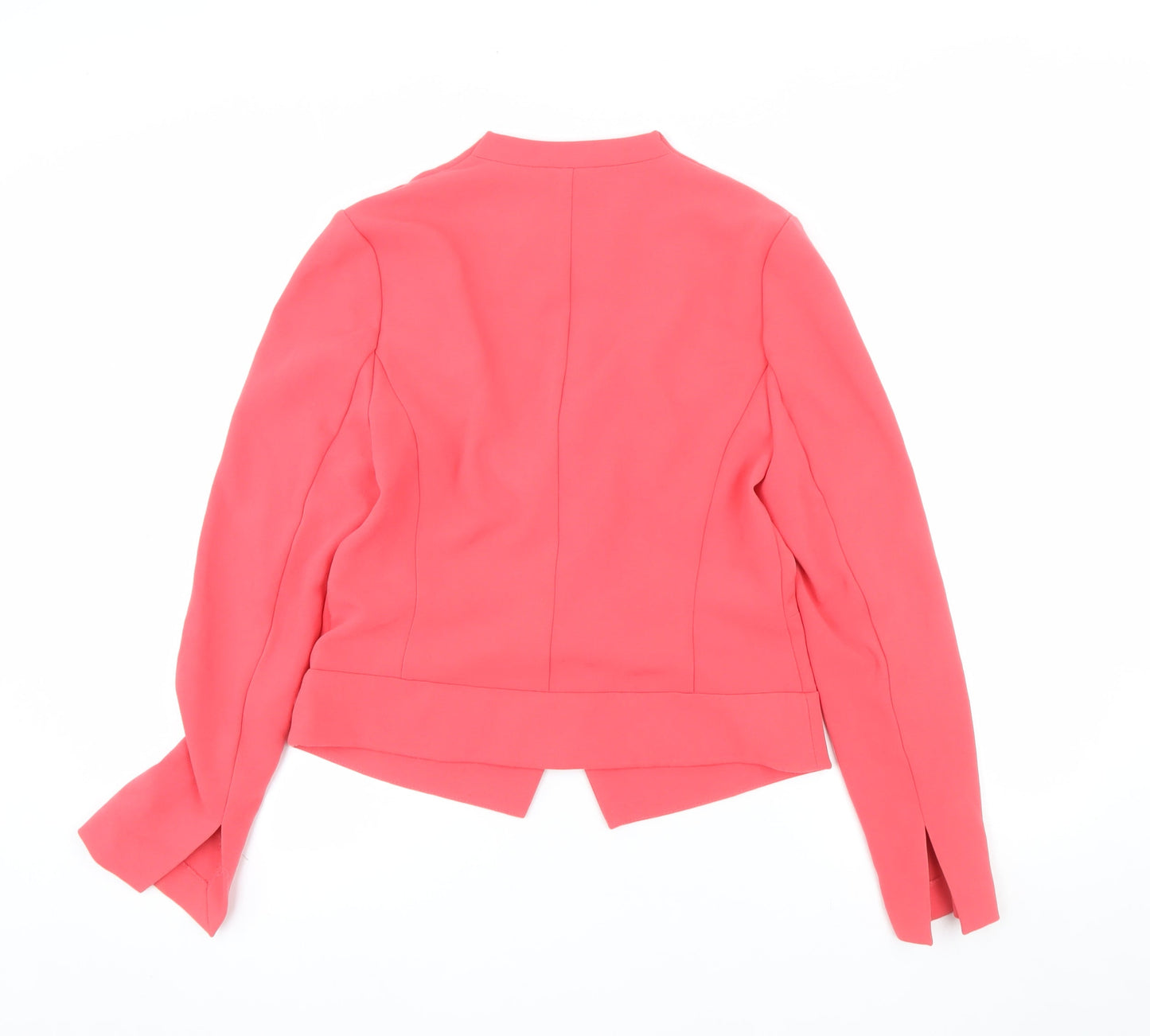 Next Women's Pink Crepe Blazer Jacket Size 12 Regular Fit