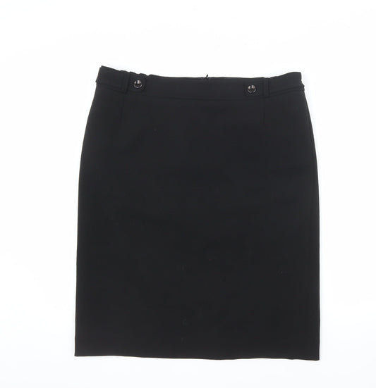 Eastex Women's Black Size 16 Knee Length Pencil Skirt