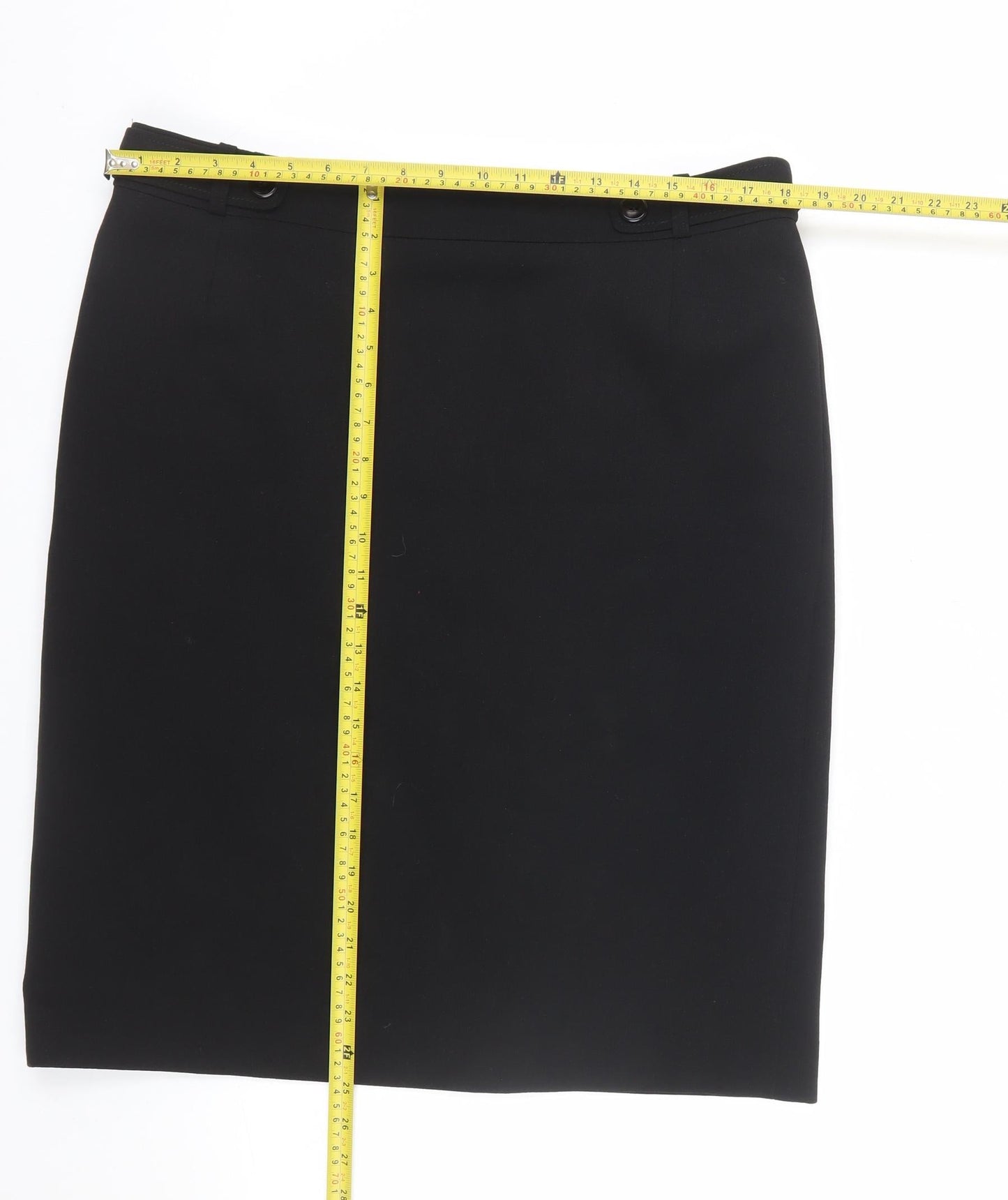 Eastex Women's Black Size 16 Knee Length Pencil Skirt