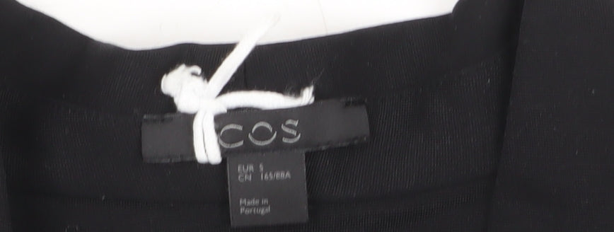 COS Women Black Shift Dress Size 8 Long Sleeve Knee Length