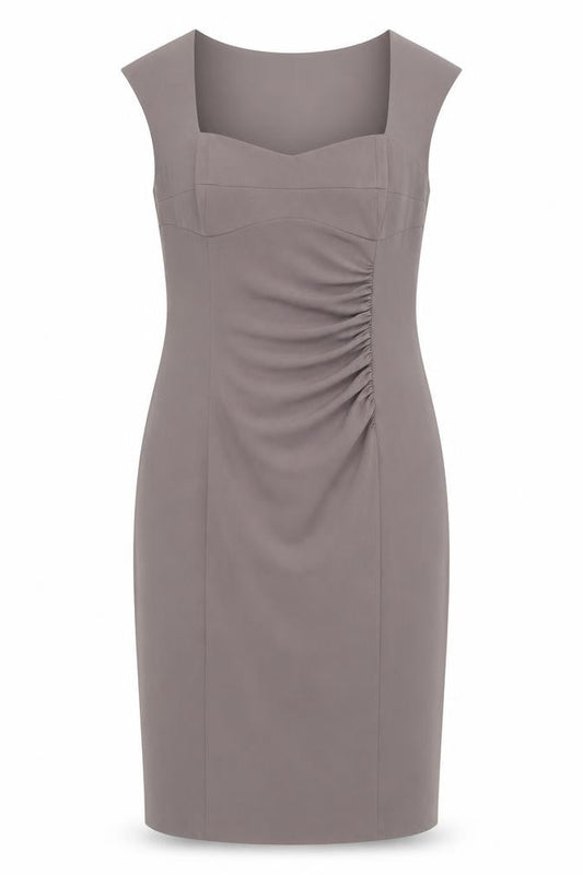 L.K. Bennett Women's Brown Sheath Dress UK 14 Knee Length Workwear