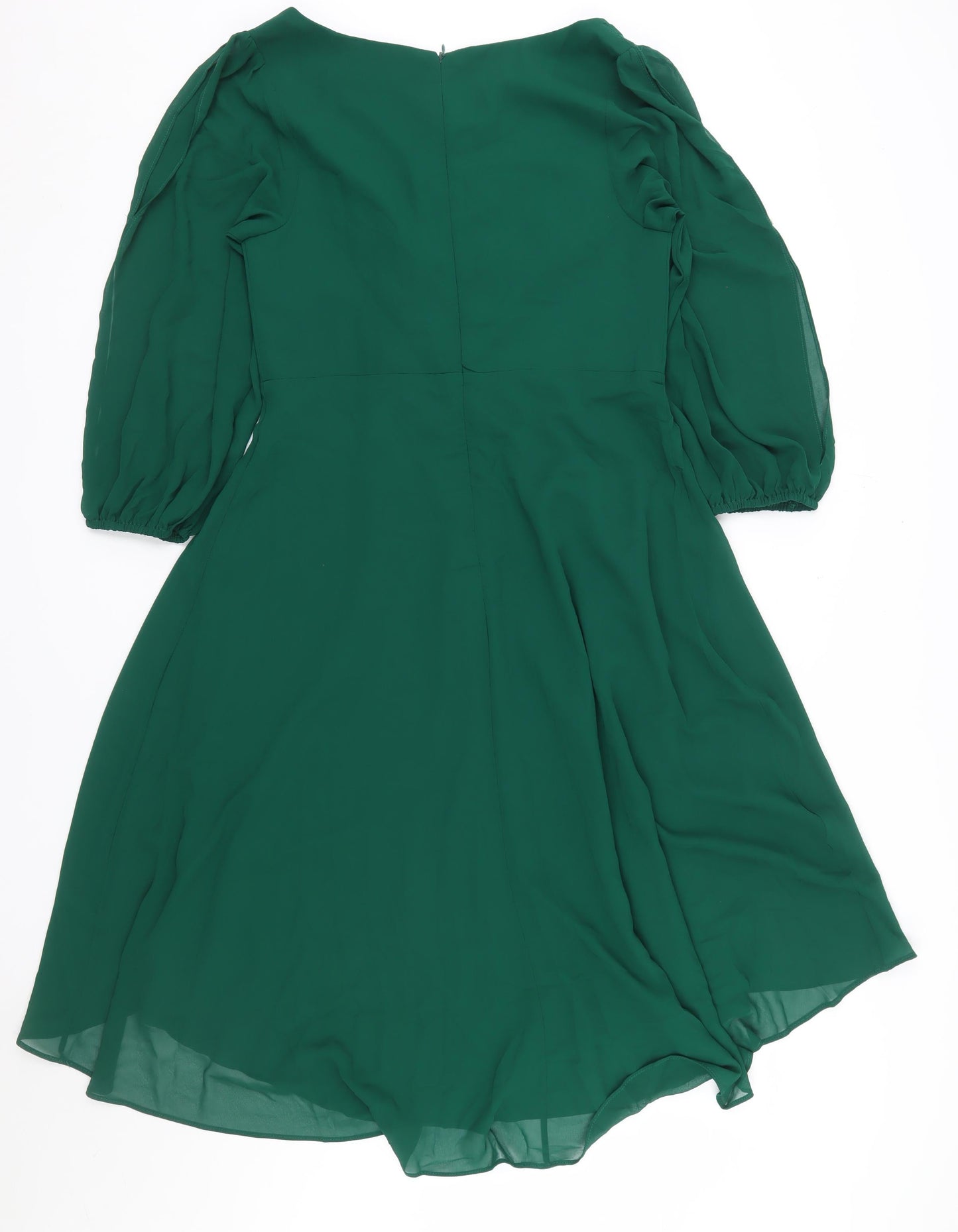 Ever Pretty Women's Green Size 12 Fit & Flare Embroidered Party Dress