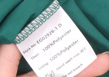 Ever Pretty Women's Green Size 12 Fit & Flare Embroidered Party Dress