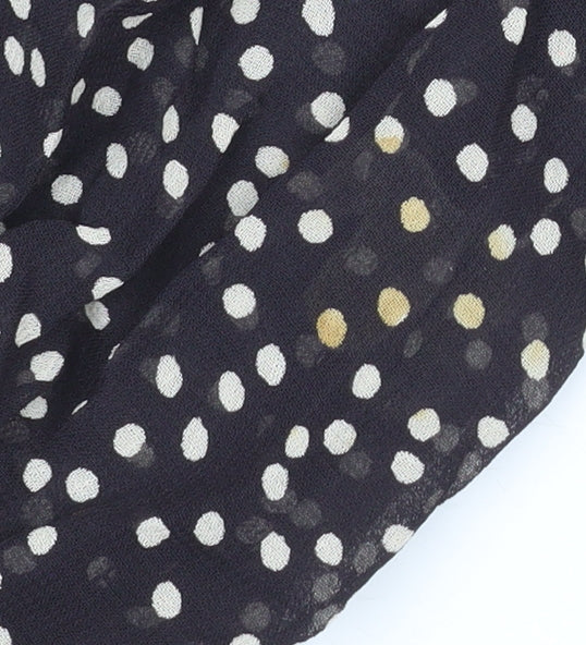 Part Two Women’s Black Polka Dot Knee Length Shift Dress UK 8