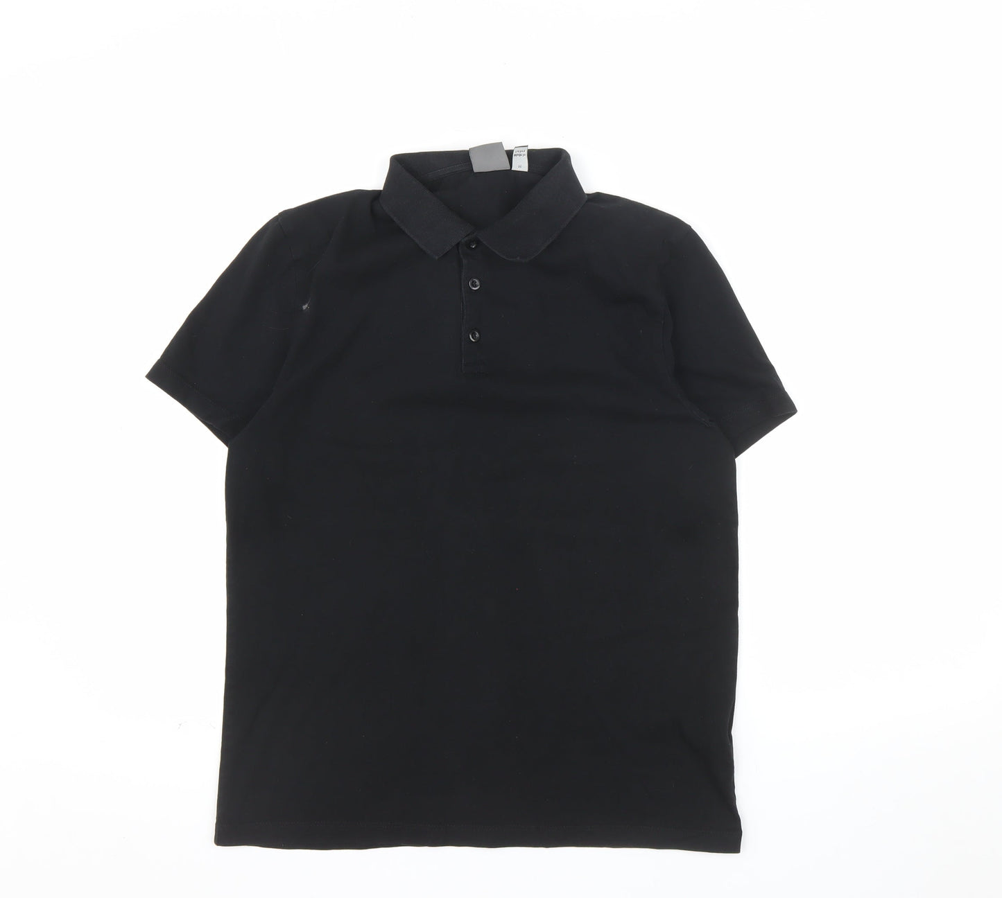ASOS Men's Black Regular Fit Short Sleeve Polo Shirt Size M