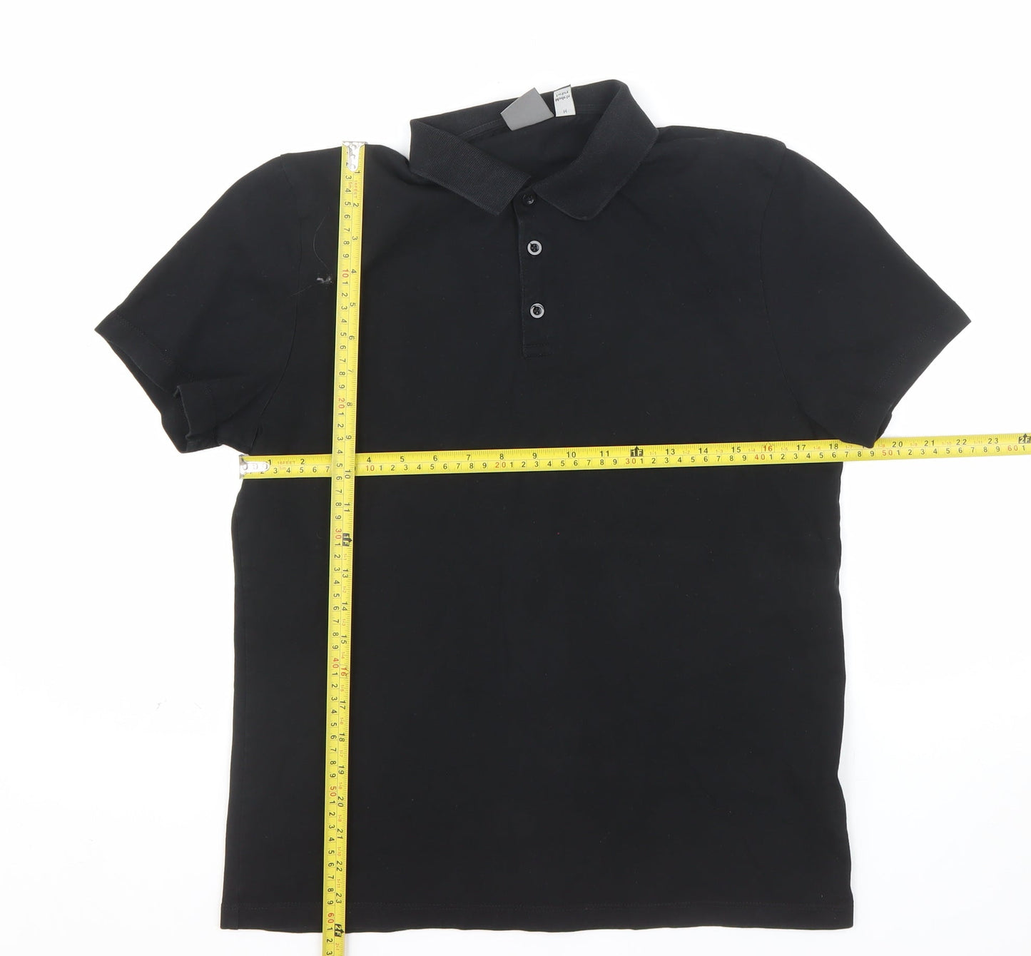 ASOS Men's Black Regular Fit Short Sleeve Polo Shirt Size M