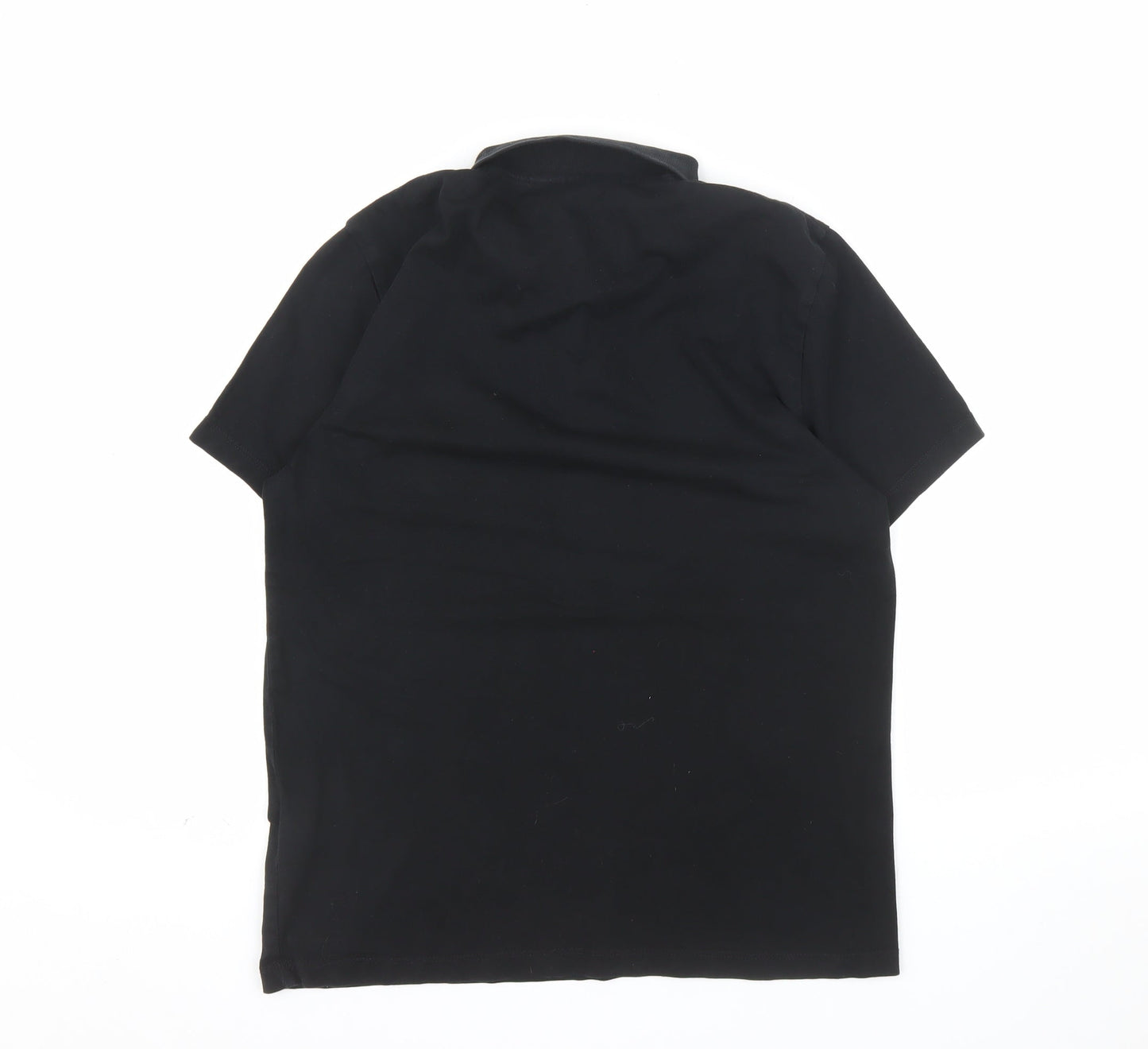 ASOS Men's Black Regular Fit Short Sleeve Polo Shirt Size M