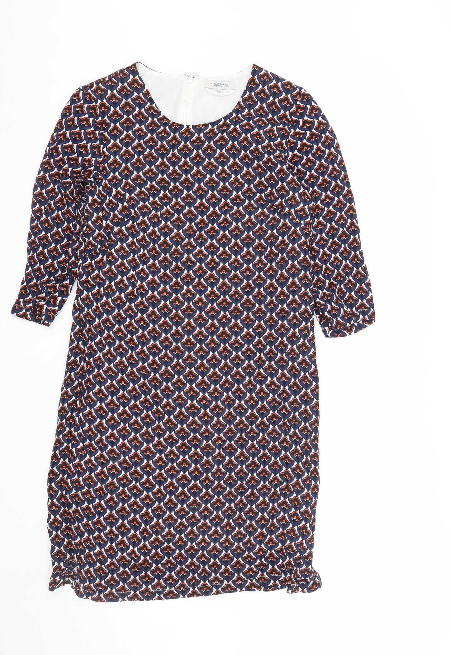 Great Plains Women's Multicoloured XS Shift Dress Geometric Print