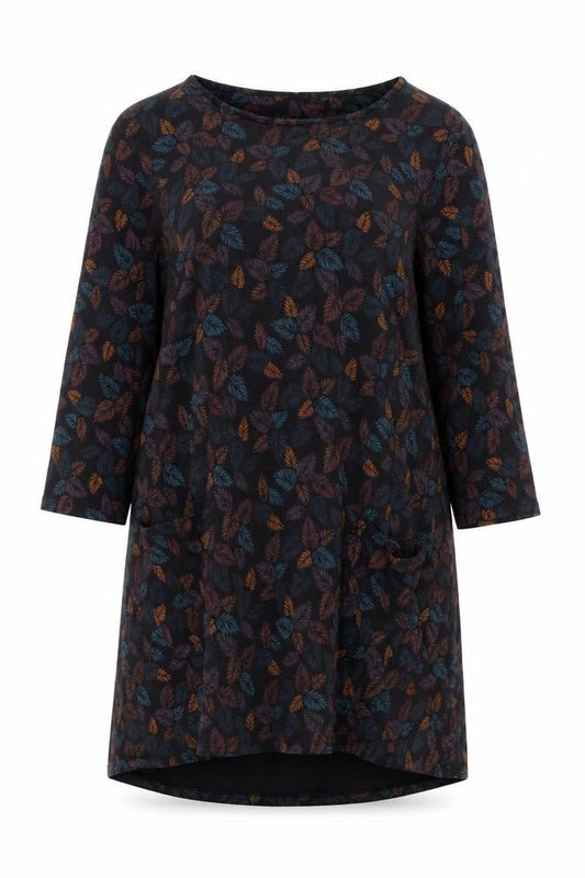 Seasalt Cornwall Women’s Multicoloured Leaf Shift Dress Size 14
