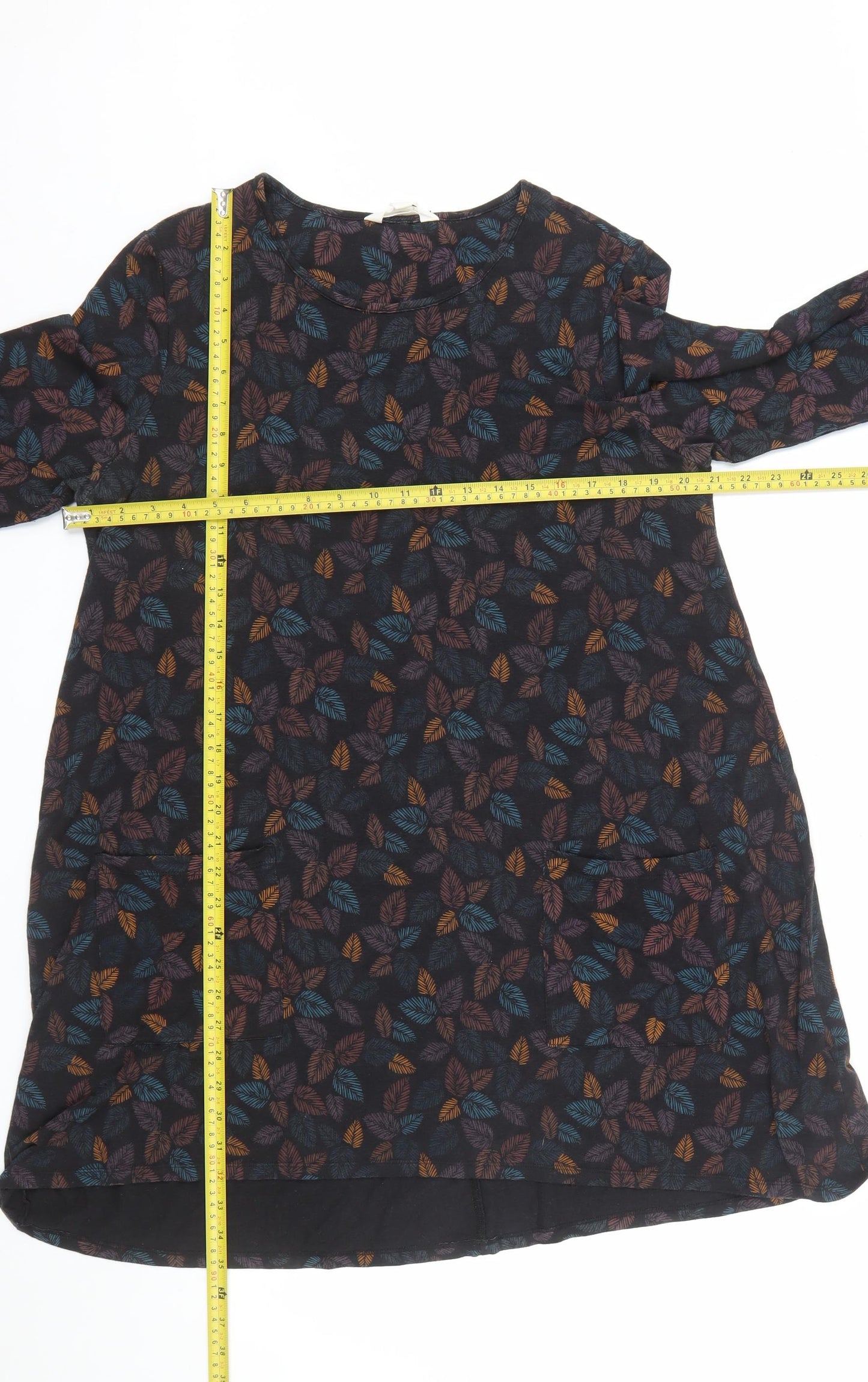 Seasalt Cornwall Women’s Multicoloured Leaf Shift Dress Size 14