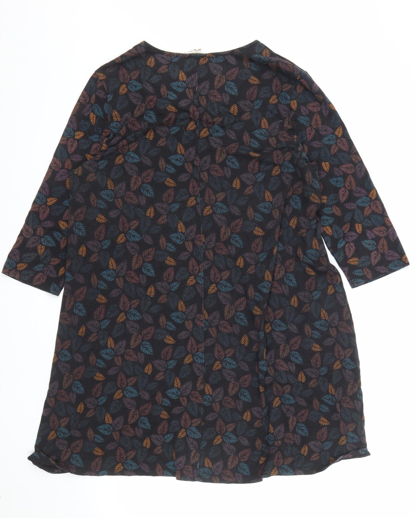 Seasalt Cornwall Women’s Multicoloured Leaf Shift Dress Size 14