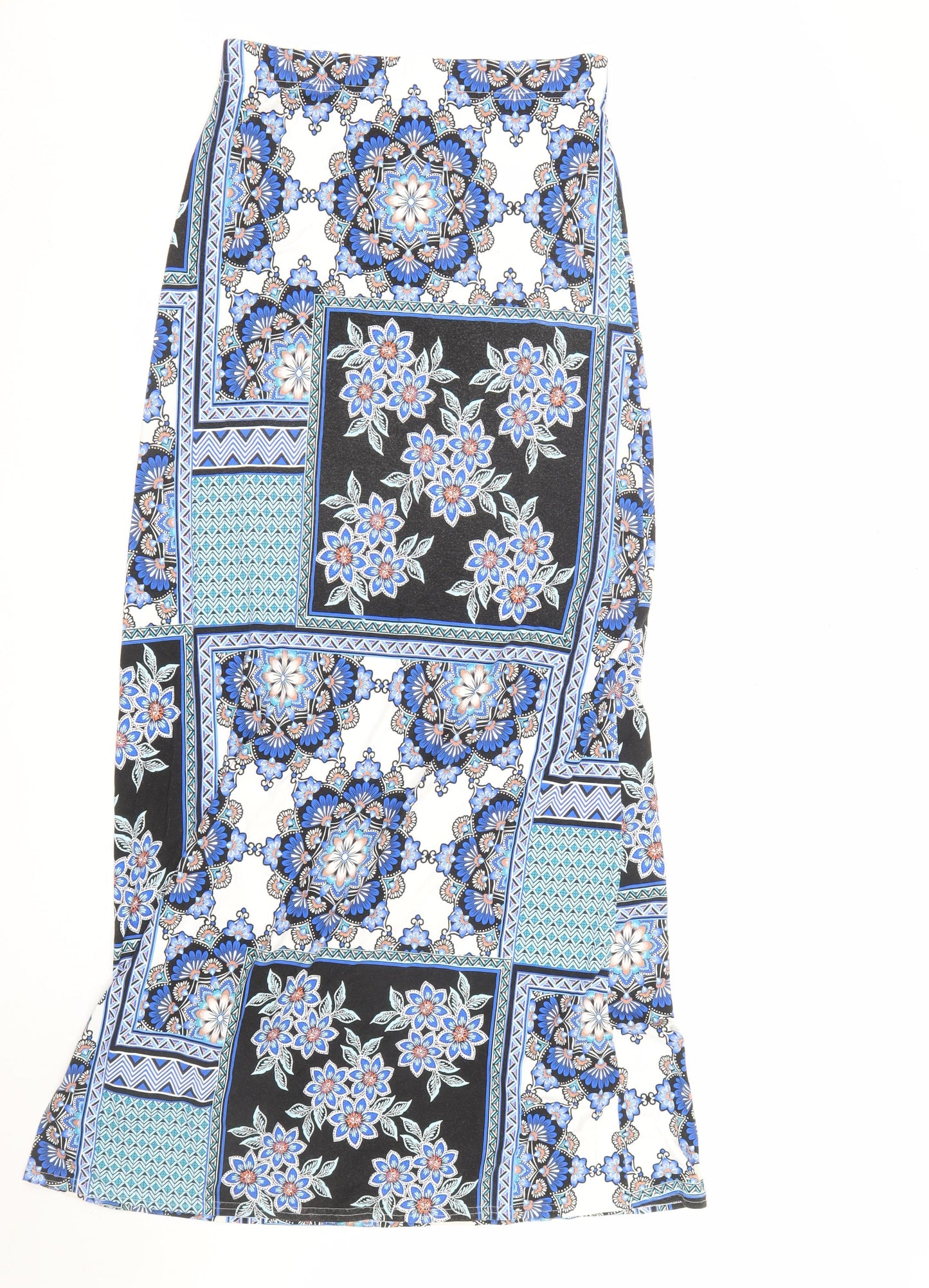 Long Tall Sally Women's Multicoloured Floral A-Line Midi Skirt Size 10