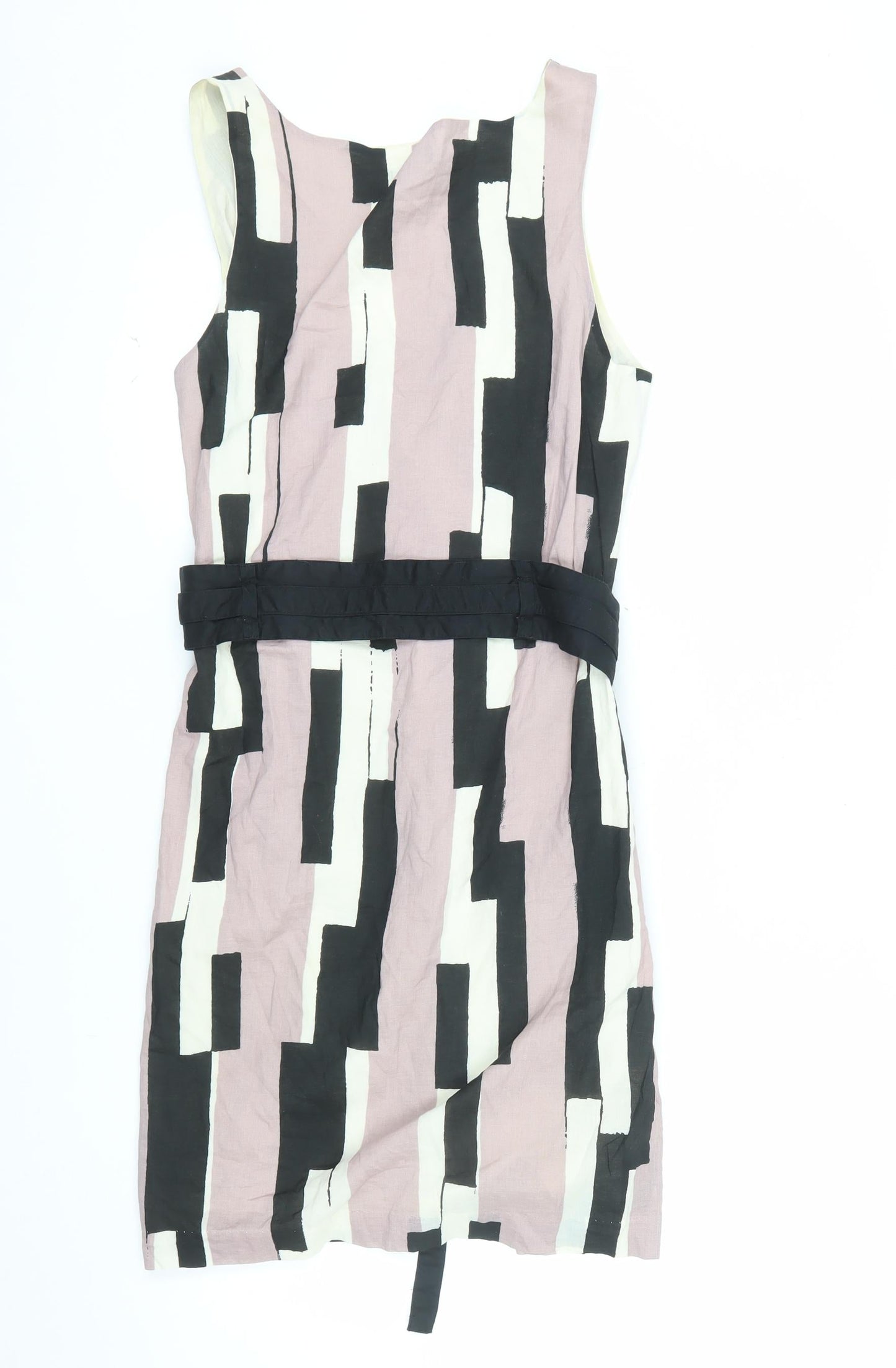 Gap Women’s Multicoloured Wrap Dress UK 8 V-Neck Sleeveless Cotton