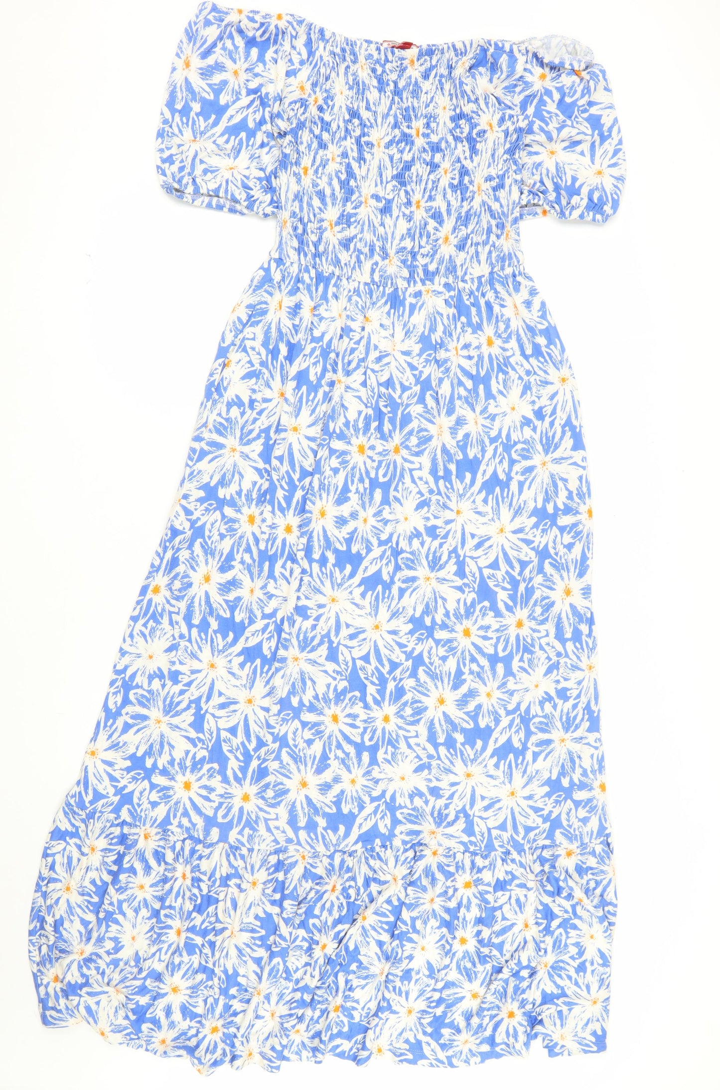 Joe Browns Women Blue Floral Fit & Flare Midi Dress Size 10