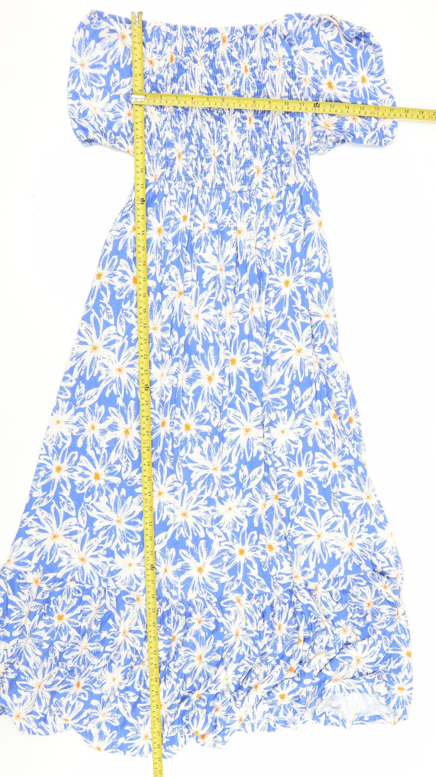 Joe Browns Women Blue Floral Fit & Flare Midi Dress Size 10