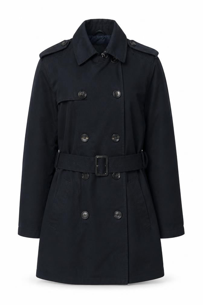 River Island Women's Black XS Classic Belted Trench Coat