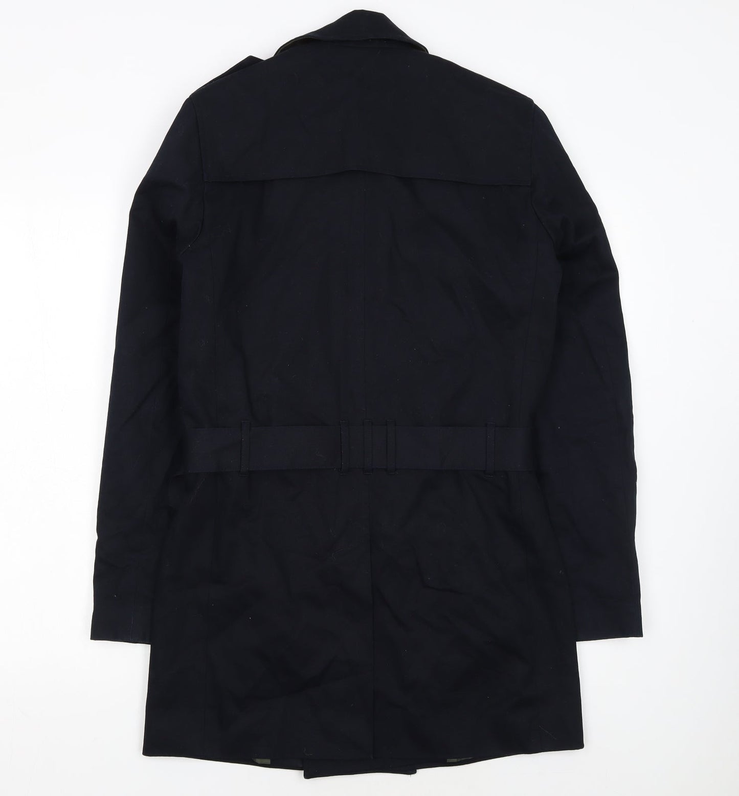 River Island Women's Black XS Classic Belted Trench Coat