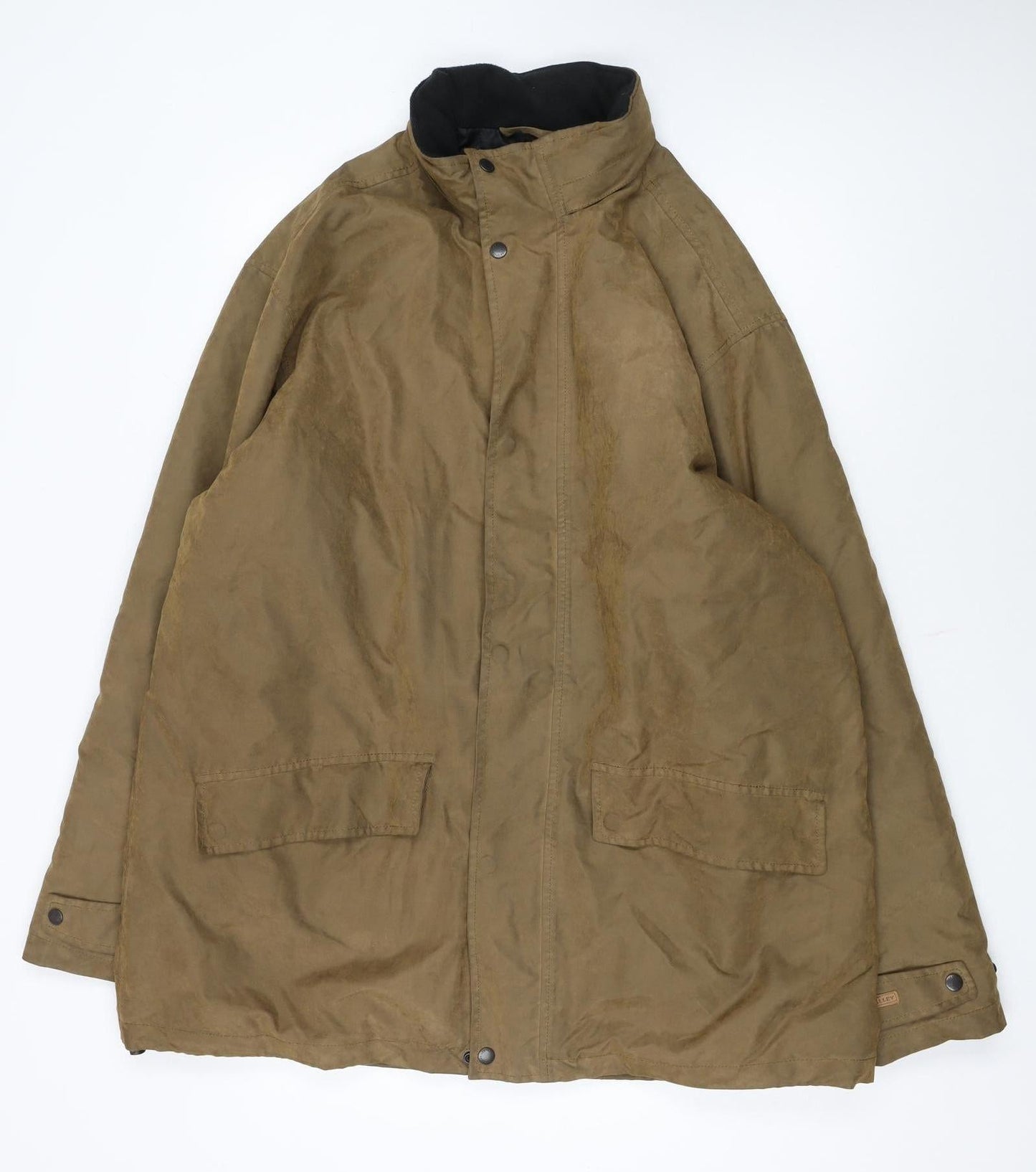 Lee Valley Men’s Brown XL Waxed Parka Jacket Waterproof Outdoor Coat
