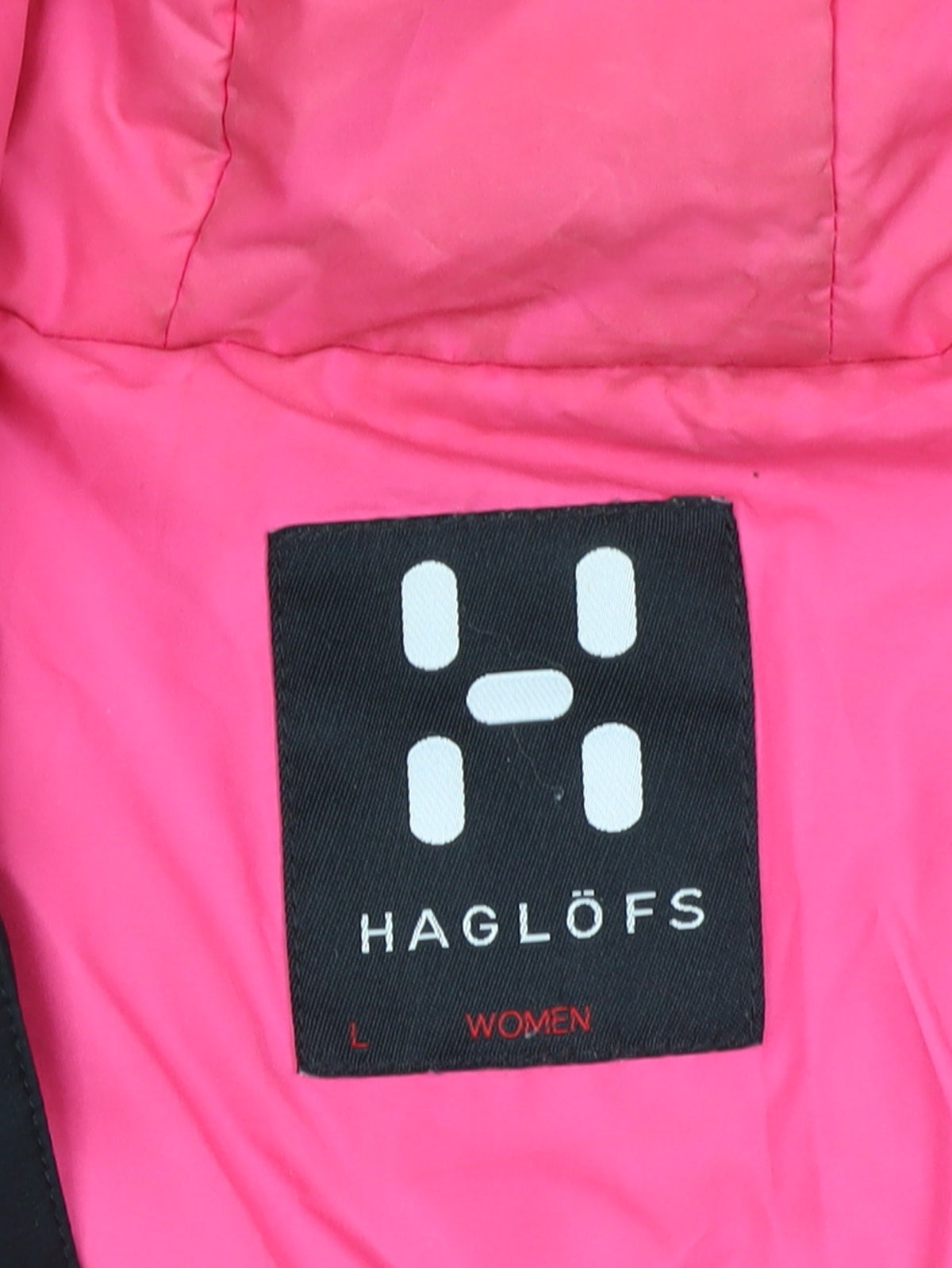 Haglöfs Women's Black Waterproof Hooded Rain Jacket L