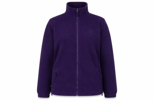 Mountain Essentials Women's Purple Fleece Full Zip Jacket UK 12