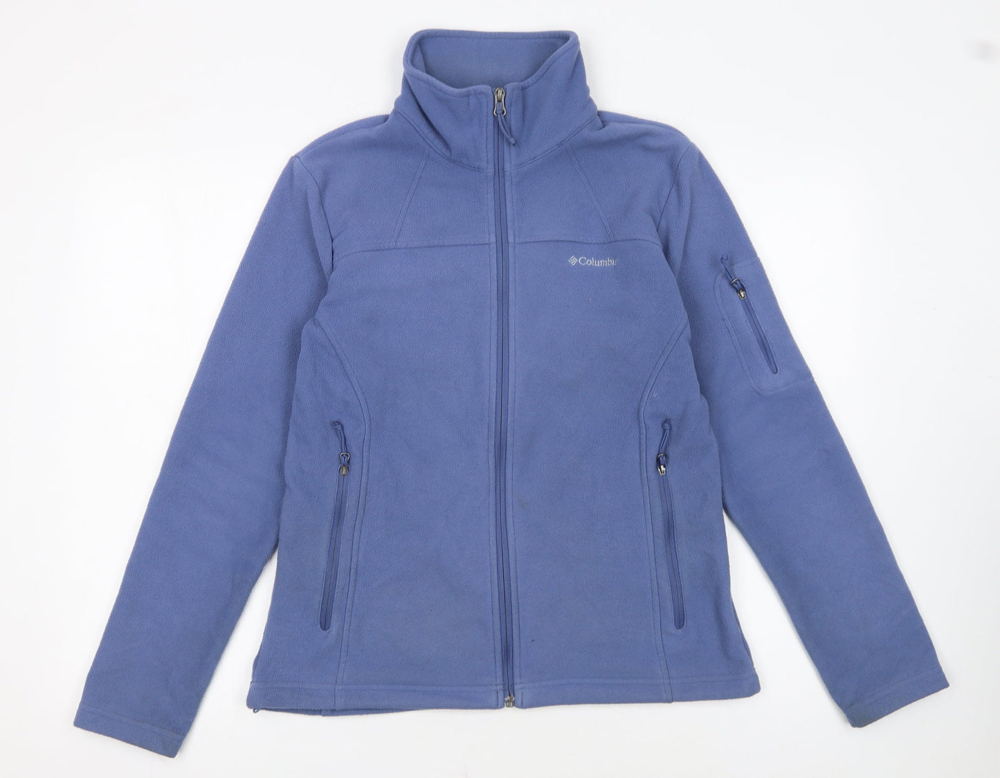 Columbia Men's Blue Fleece Full Zip Jacket Size M Outdoor Hiking