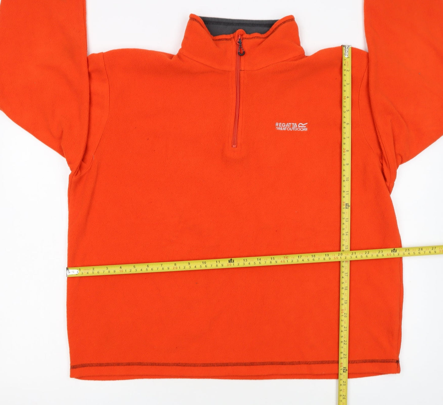 Regatta Mens Orange Fleece Sweatshirt XL Half Zip Outdoor Pullover