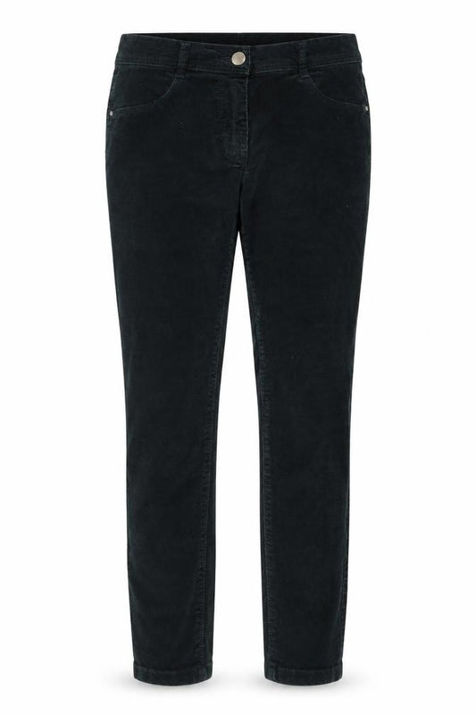 Dorothy Perkins Women Black UK 8 Petite Skinny Corduroy Trousers