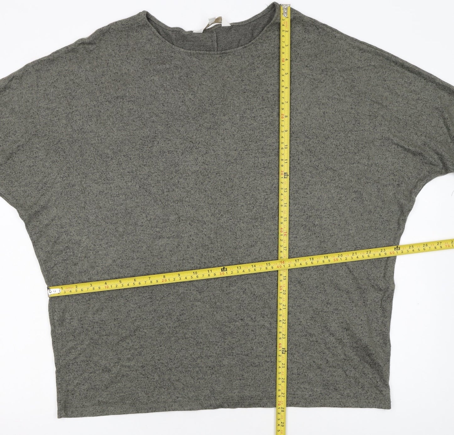Apricot Women’s Grey Relaxed Fit Jersey T-Shirt UK 12