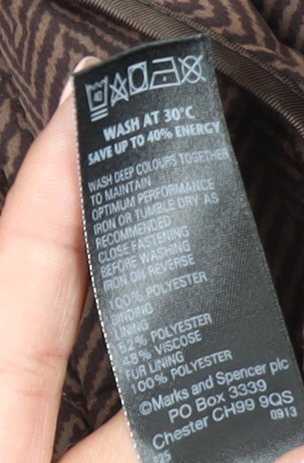 Marks and Spencer Women's Brown Quilted Mid-Length Coat UK 20