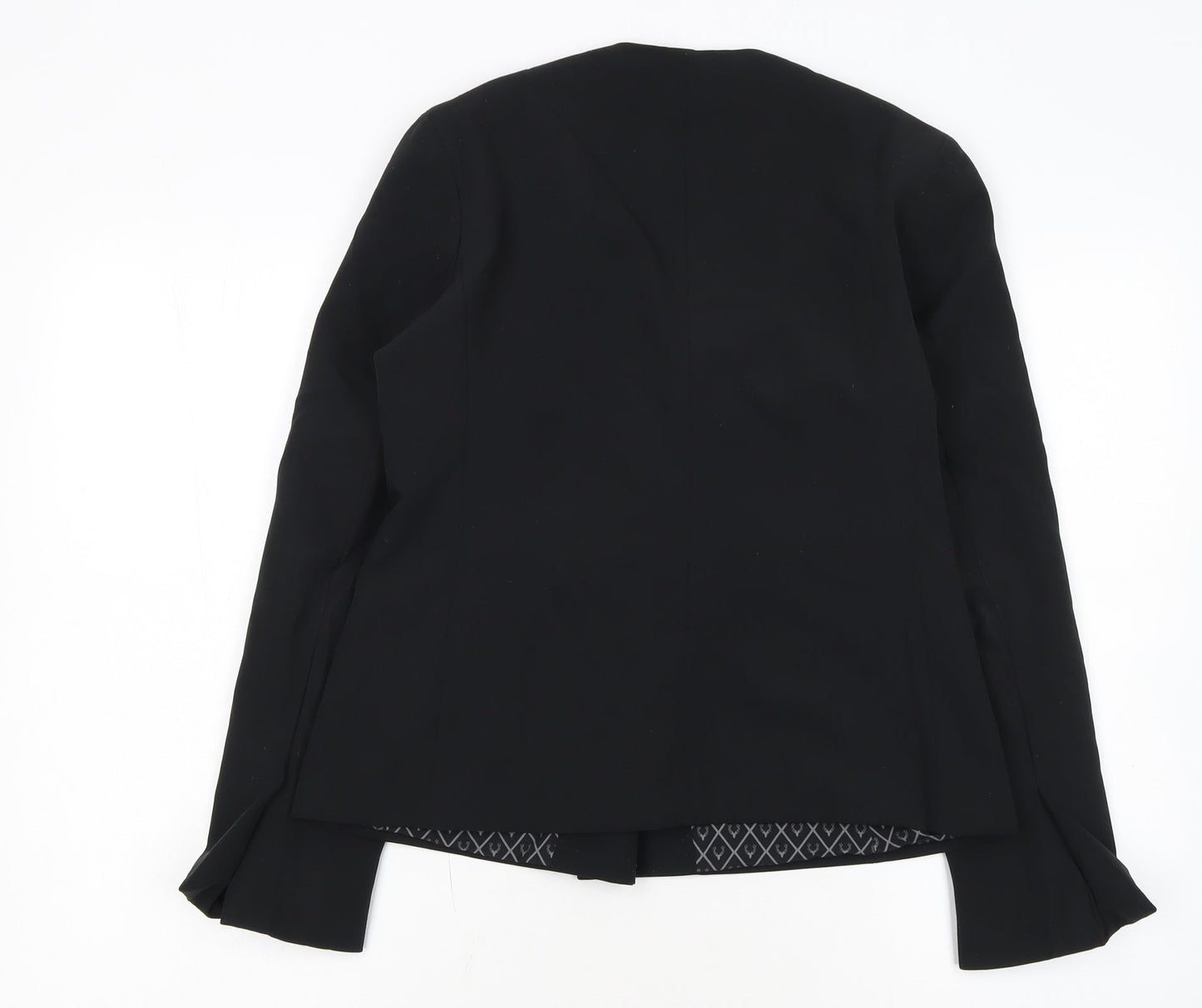 Allen Solly Woman Black Small Slim Fit Single-Breasted Blazer