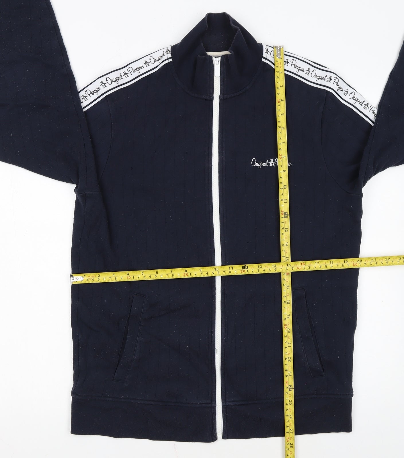 Original Penguin Men's Blue Full Zip Sweatshirt Size M