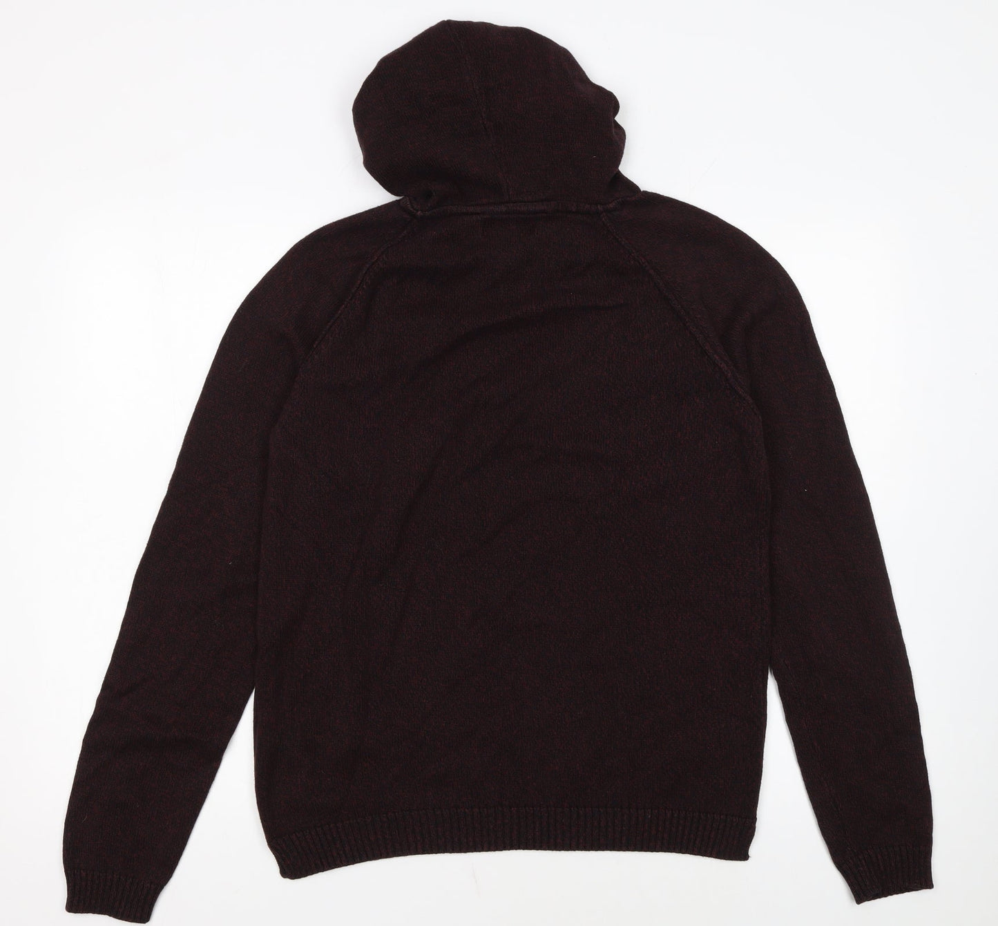 Jack & Jones Originals Men's Brown Knit Pullover Hoodie Size L
