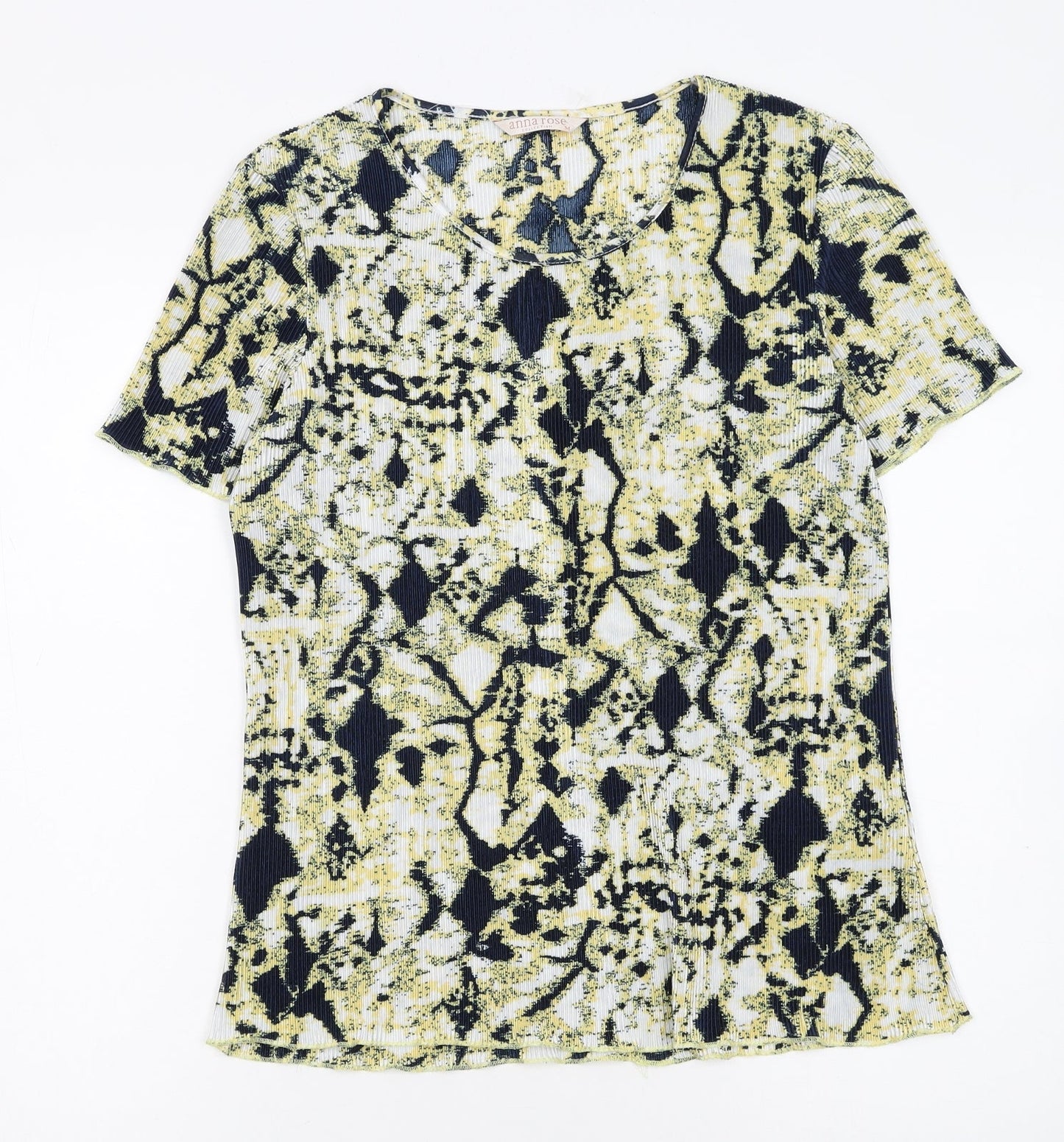 Anna Rose Women's Multicoloured Short Sleeve Stretch T-Shirt Medium