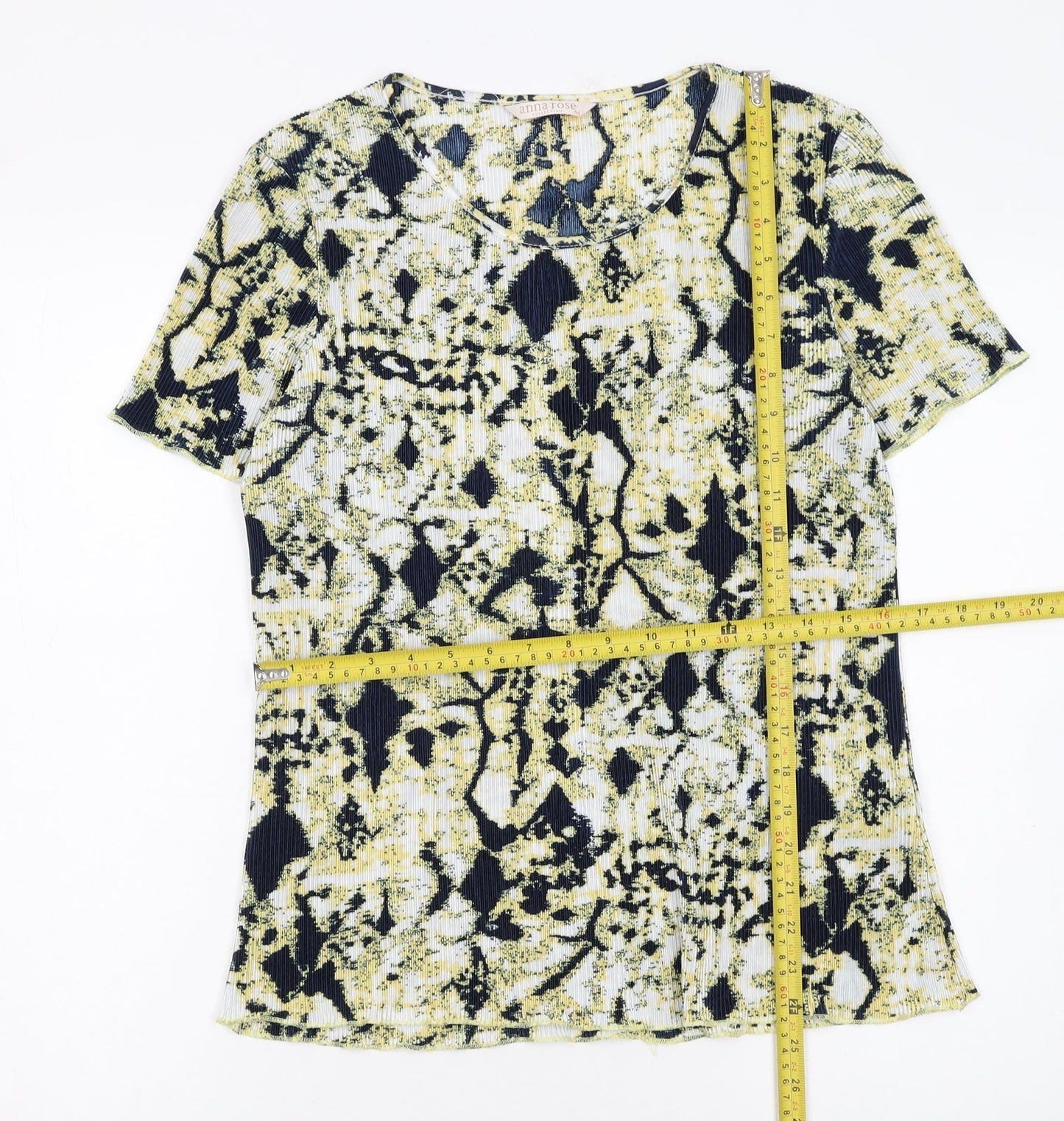 Anna Rose Women's Multicoloured Short Sleeve Stretch T-Shirt Medium
