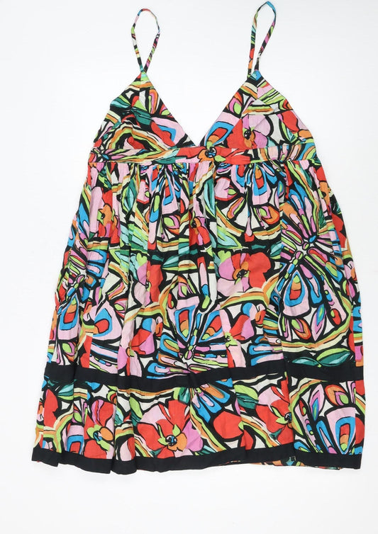 Club Z Collection Women’s Multicoloured Floral Cotton Slip Dress XL