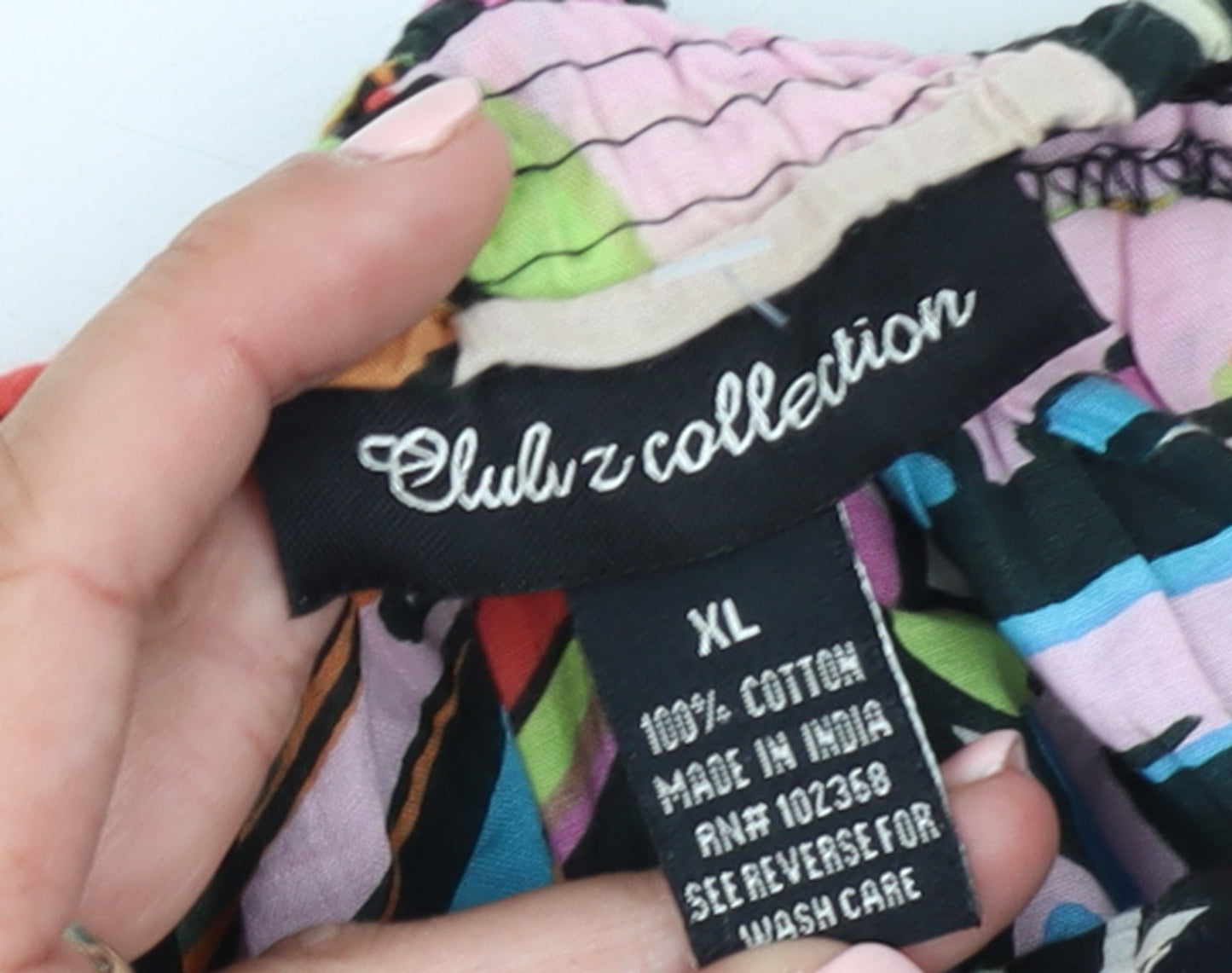 Club Z Collection Women’s Multicoloured Floral Cotton Slip Dress XL