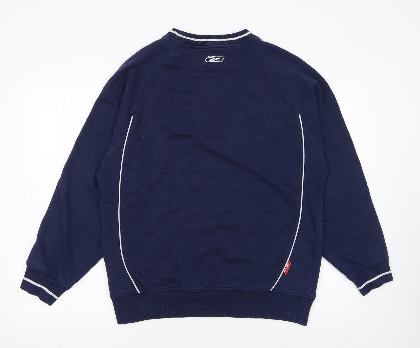 Reebok Men's Blue RBK Hockey Crew Neck Pullover Sweatshirt S