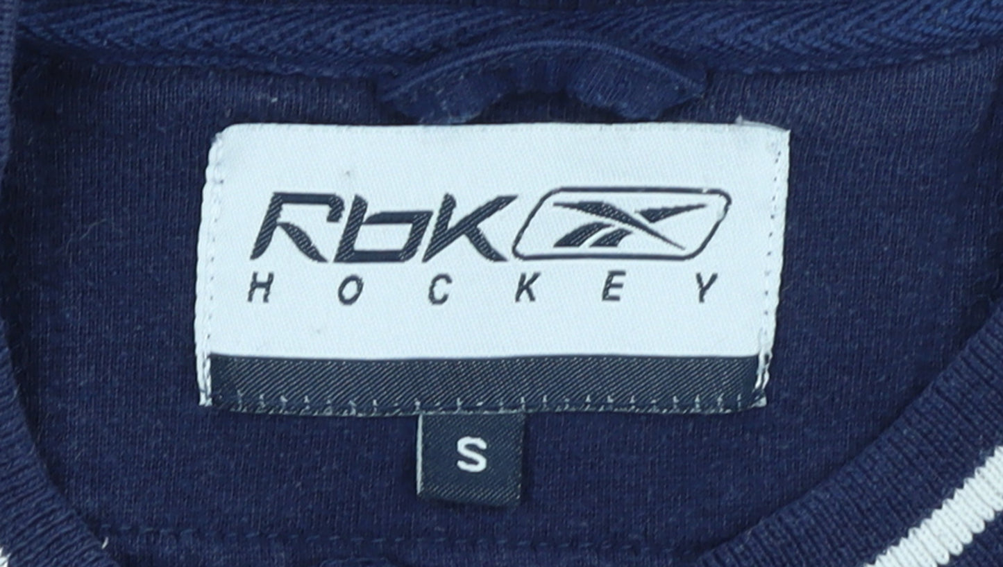 Reebok Men's Blue RBK Hockey Crew Neck Pullover Sweatshirt S