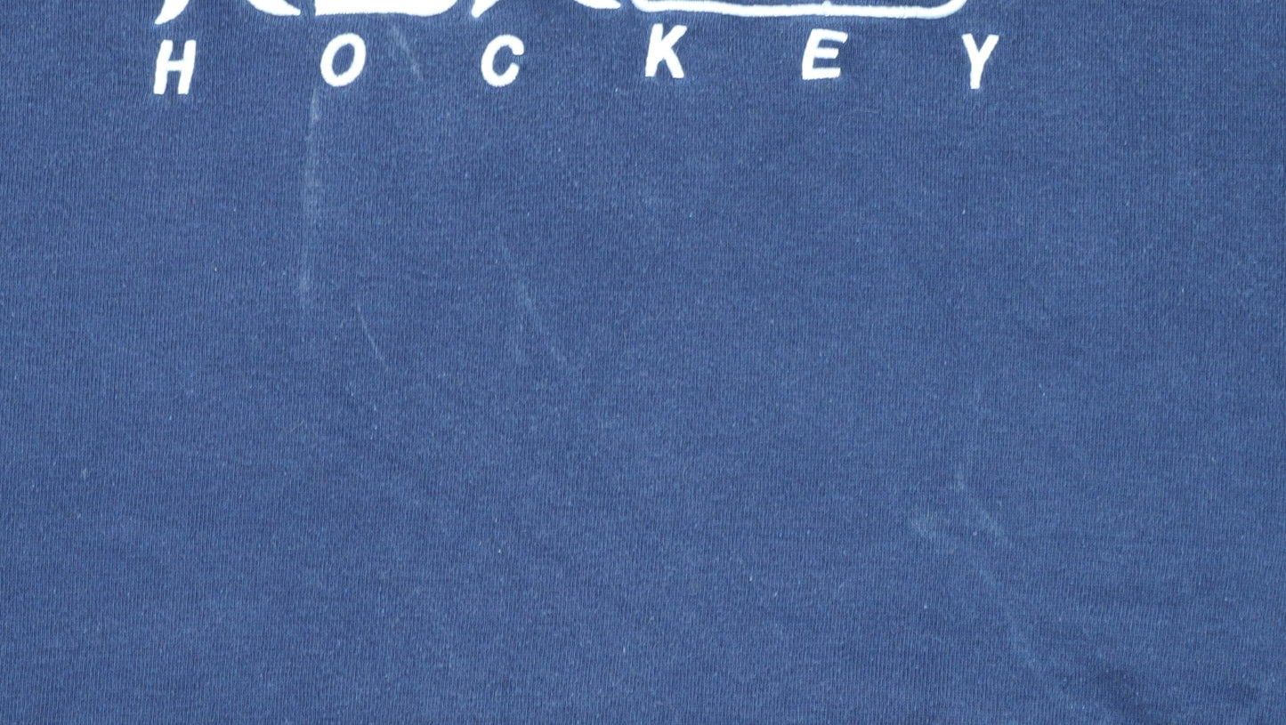 Reebok Men's Blue RBK Hockey Crew Neck Pullover Sweatshirt S