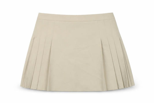 ASOS DESIGN Women’s Beige Pleated Short Skirt Size 16
