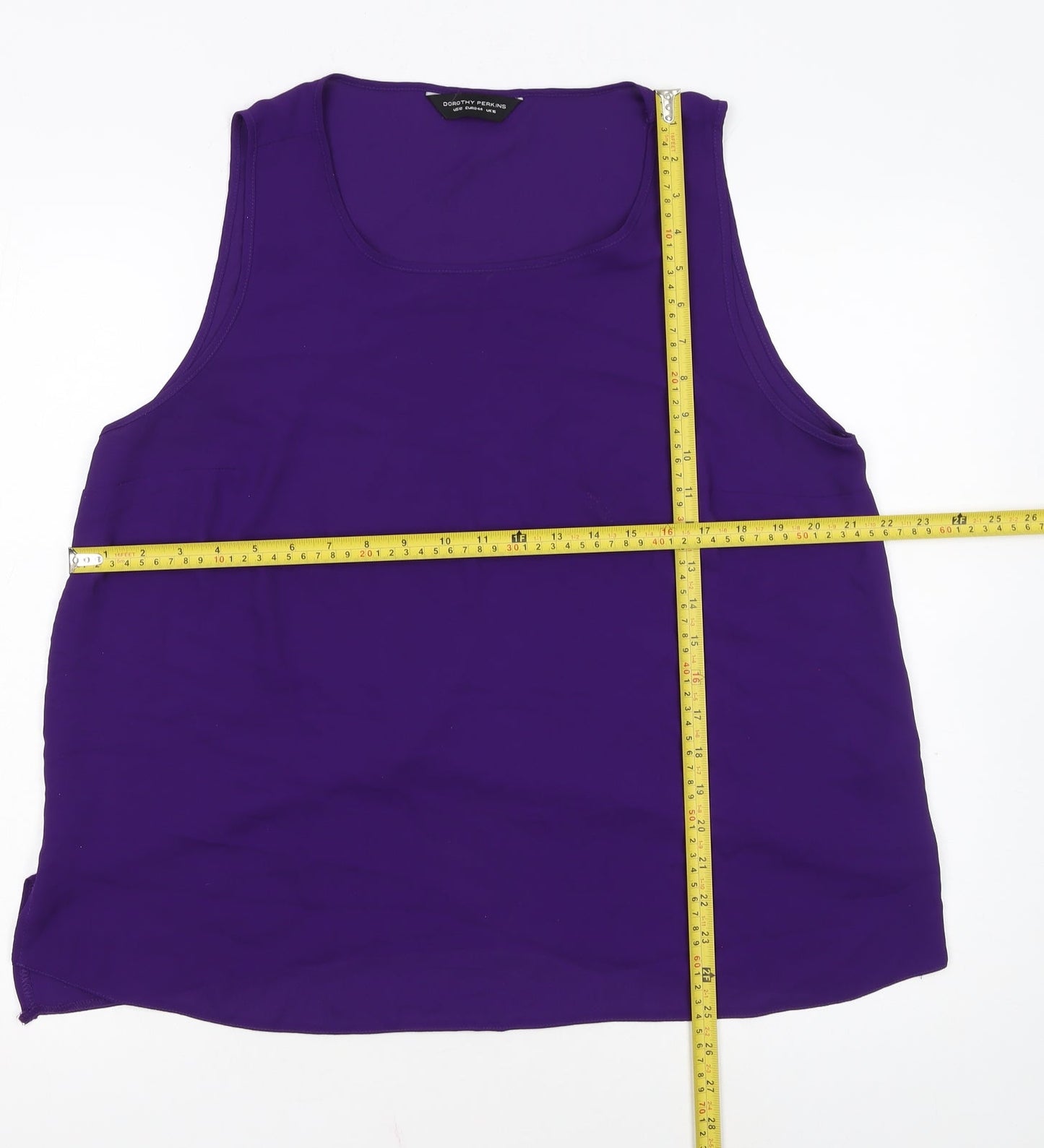 Dorothy Perkins Women's Purple Sleeveless Tank Top Size 16