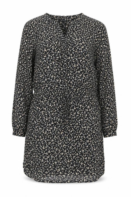 MNG Collection Women’s Black Floral Viscose Shift Dress Size 16